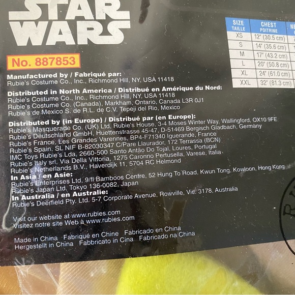 NWT small dog Star Wars Yoda costume - Picture 8 of 10